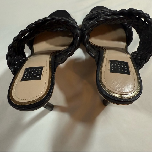 White House Black Market Black Braided Sandals - Picture 9 of 10